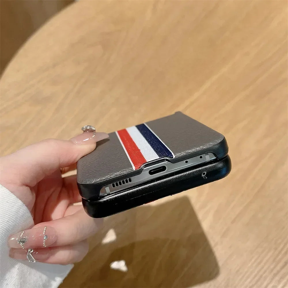 Litchi Leather Case for Samsung Galaxy Z Flip - Premium Mobile Phone Cases from Dressmycell.com - Just $22! Shop now at Dressmycell.com Litchi Leather Case for Samsung Galaxy Z Flip - Premium Mobile Phone Cases from Dressmycell.com - Just $22! Shop now at Dressmycell.com